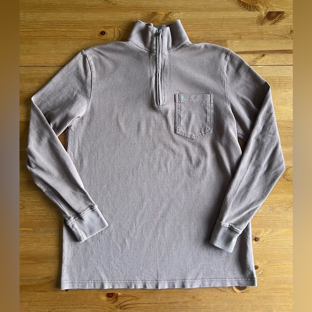 Criquet Organic Cotton Brown Quarter Zip